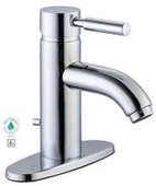 Euro 4 in. Center Set 1-Handle Bathroom Faucet in Chrome