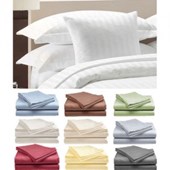 Hotel Life Deluxe 300 Thread Count 100% Cotton Sateen Sheet Set in Full, Queen & King - PD