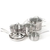 Cuisinart Classic Stainless Steel 11-Piece Cookware Set - CLCS-11